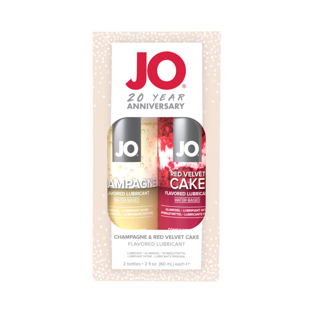 JO 20th Anniversary Flavored Water-Based Lubricant 2-Piece Gift Set - Zateo Joy