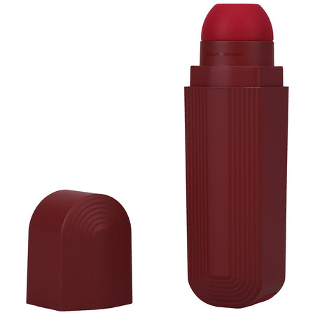 This Product Sucks Rechargeable Silicone Lipstick Sucking Clitoral Stimulator Red - Zateo Joy