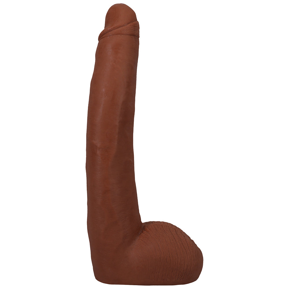 Signature Cocks Alex Jones ULTRASKYN 11 in. Dual Density Dildo with Removable Vac-U-Lock Suction Cup Tan - Zateo Joy