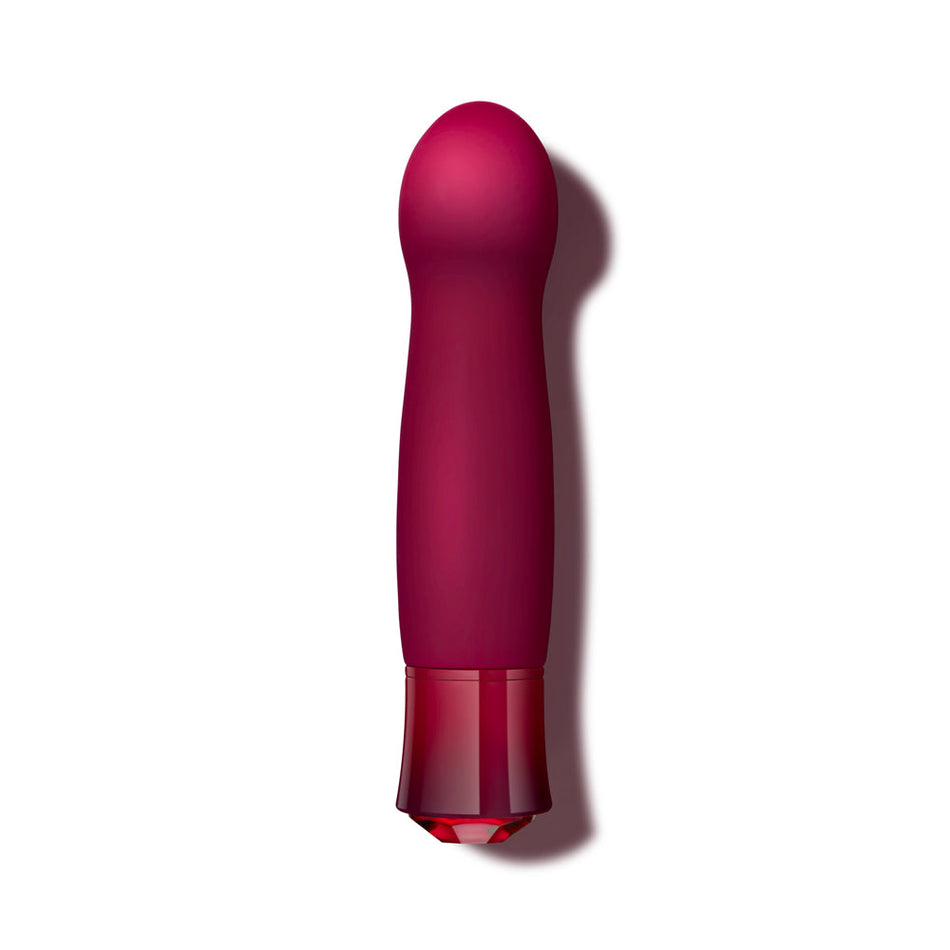 Blush Oh My Gem Classy Rechargeable Warming Silicone G-Spot Vibrator Garnet - Zateo Joy