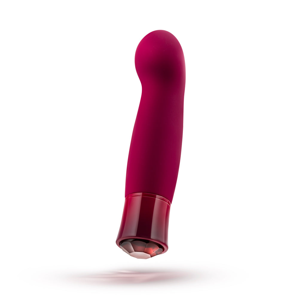 Blush Oh My Gem Classy Rechargeable Warming Silicone G-Spot Vibrator Garnet - Zateo Joy
