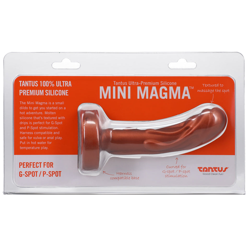 Tantus Mini Magma 5 in. Fantasy Dildo Firm Copper - Zateo Joy
