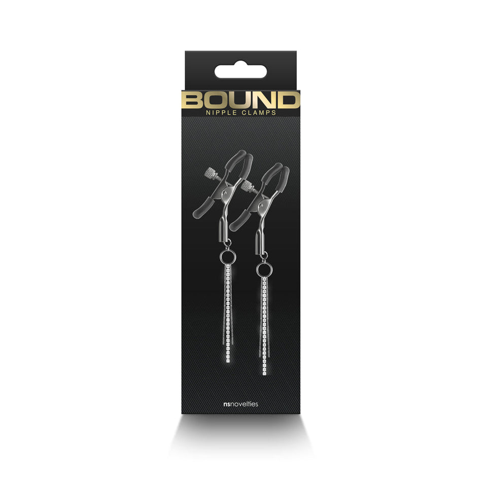 Bound Nipple Clamps D3 Gunmetal - Zateo Joy