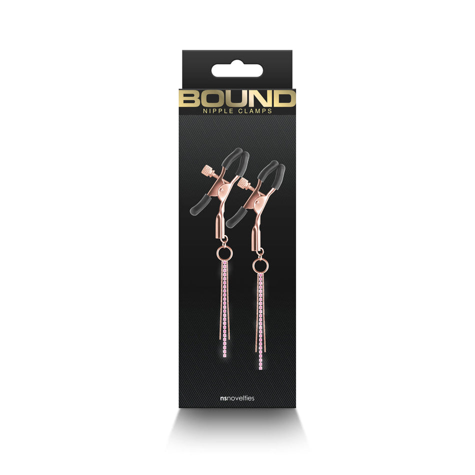 Bound Nipple Clamps D3 Rose Gold - Zateo Joy