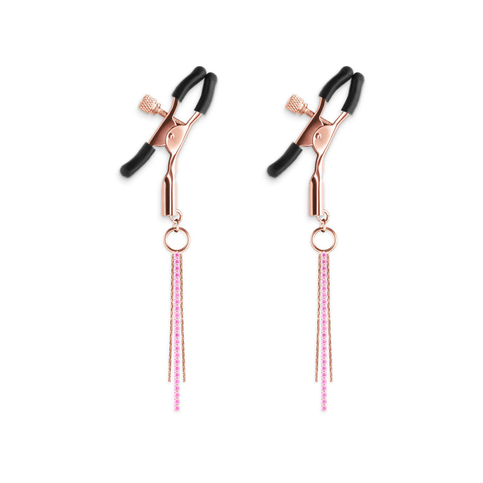 Bound Nipple Clamps D3 Rose Gold - Zateo Joy