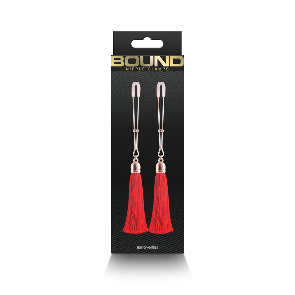 Bound Nipple Clamps T1 Red - Zateo Joy