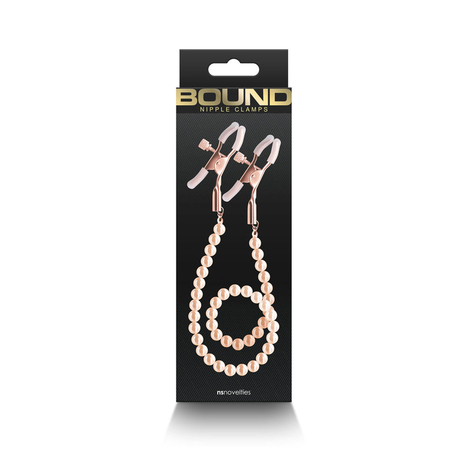 Bound Nipple Clamps DC1 Rose Gold - Zateo Joy