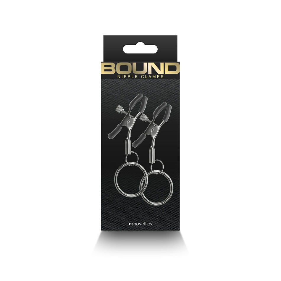 Bound Nipple Clamps C2 Gunmetal - Zateo Joy