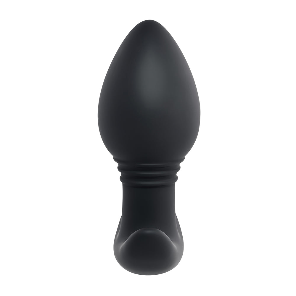 Playboy Plug & Play Rechargeable Remote Controlled Vibrating Silicone Anal Plug Navy - Zateo Joy