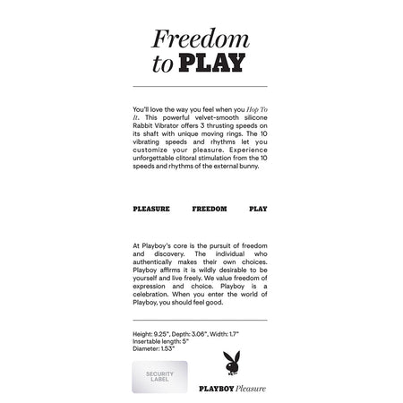 Playboy Hop To It Rechargeable Thrusting Silicone Dual Stimulation Vibrator Acai - Zateo Joy