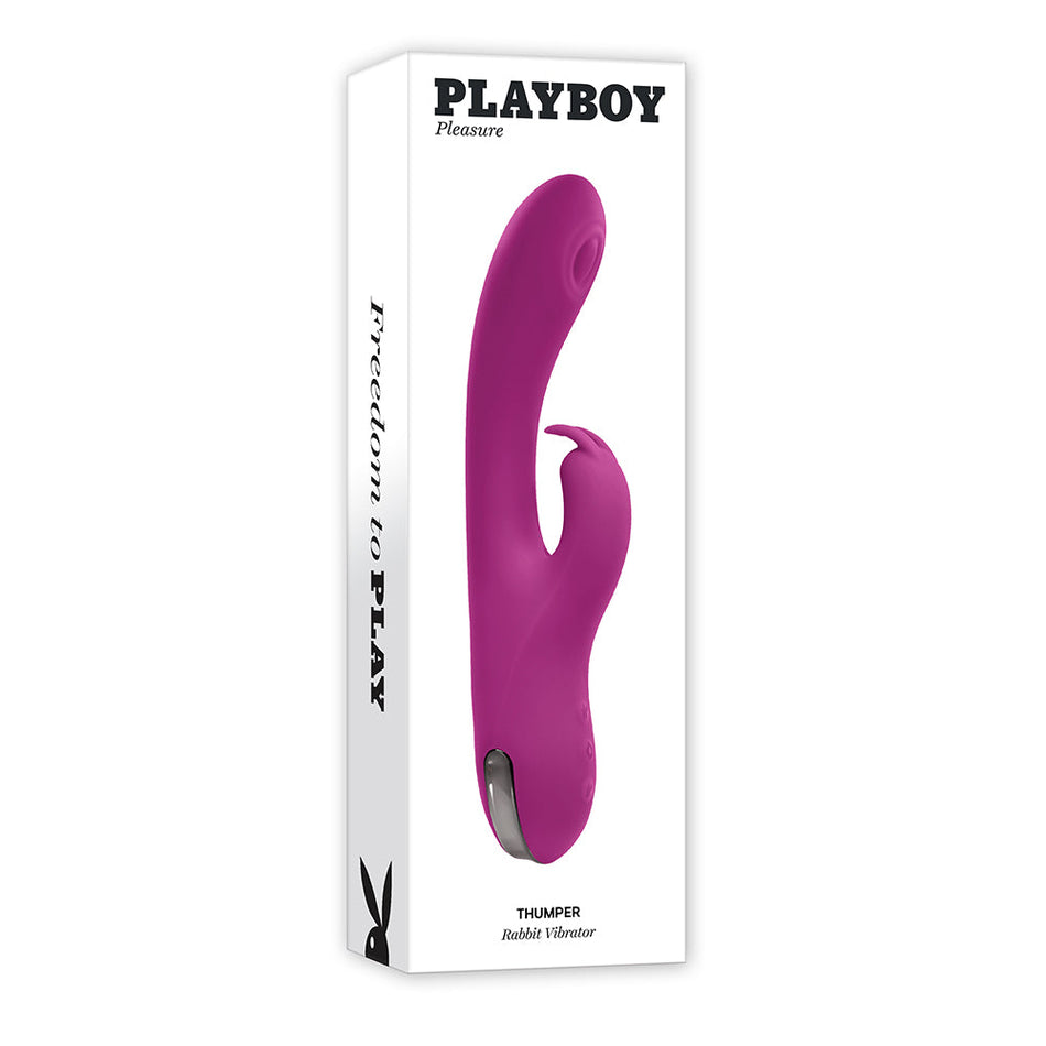 Playboy Thumper Rechargeable Tapping Silicone Dual Stimulation Vibrator Wild Star - Zateo Joy