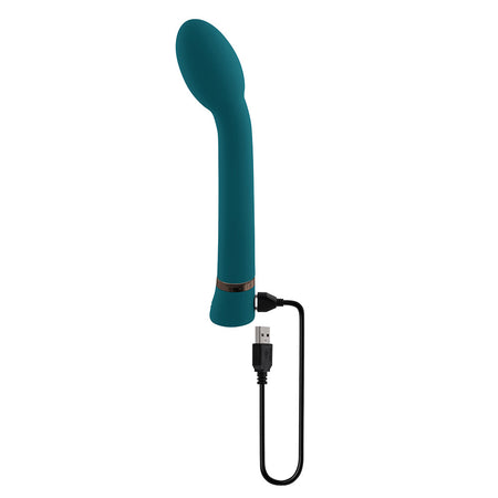 Playboy On The Spot Rechargeable Silicone G-Spot Vibrator Deep Teal - Zateo Joy