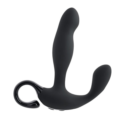 Playboy Come Hither Rechargeable Remote Controlled Silicone Vibrating Prostate Massager Black - Zateo Joy