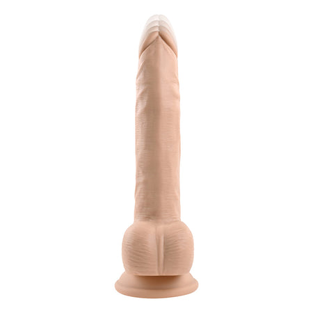 Evolved Thrust In Me Thrusting Vibrating 9.25 in. Dildo Light - Zateo Joy