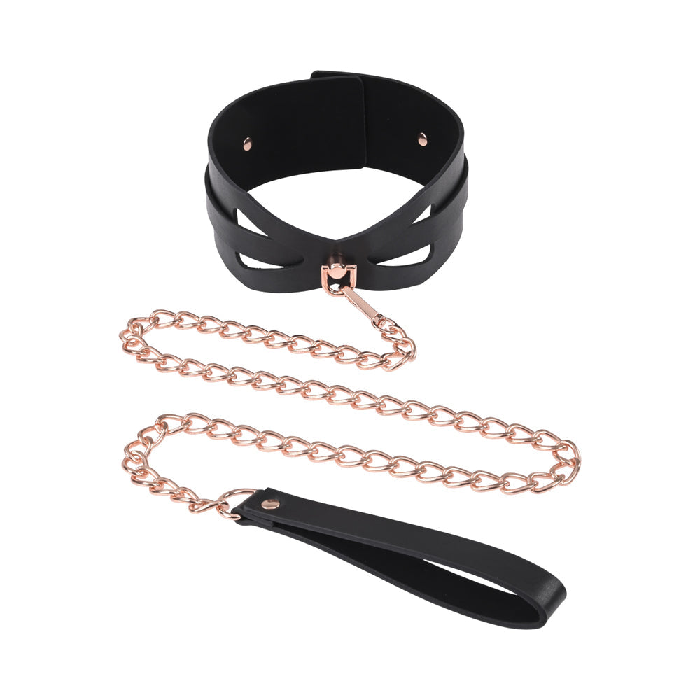 Sportsheets Sex & Mischief Brat Collar & Leash - Zateo Joy