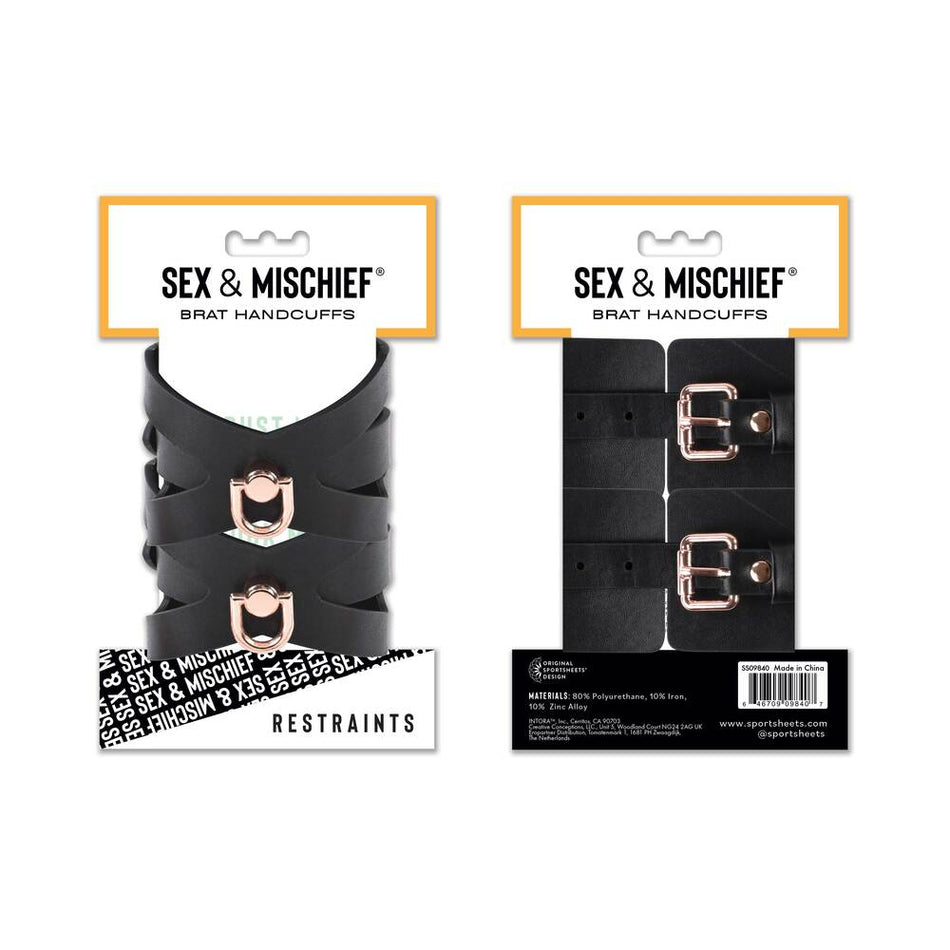 Sportsheets Sex & Mischief Brat Handcuffs - Zateo Joy