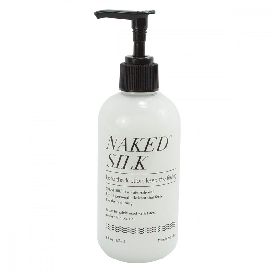 Naked Silk Hybrid Lubricant 8.7 oz. - Zateo Joy