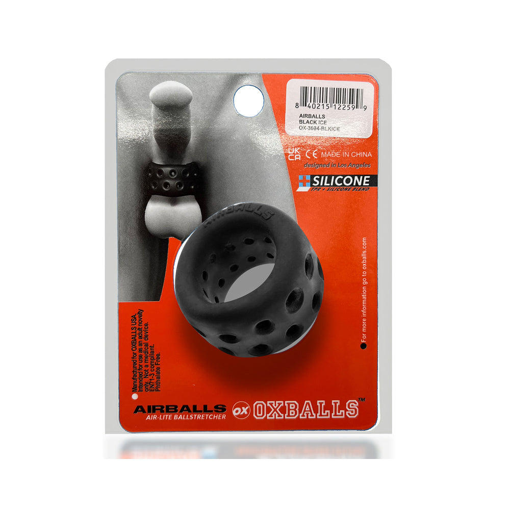 OxBalls Airballs Air-Lite Ballstretcher Black Ice - Zateo Joy