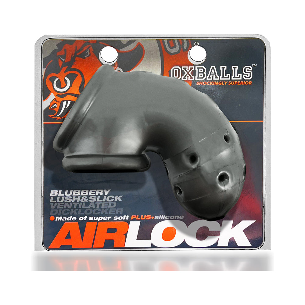 OxBalls Airlock Air-Lite Vented Chastity Steel - Zateo Joy