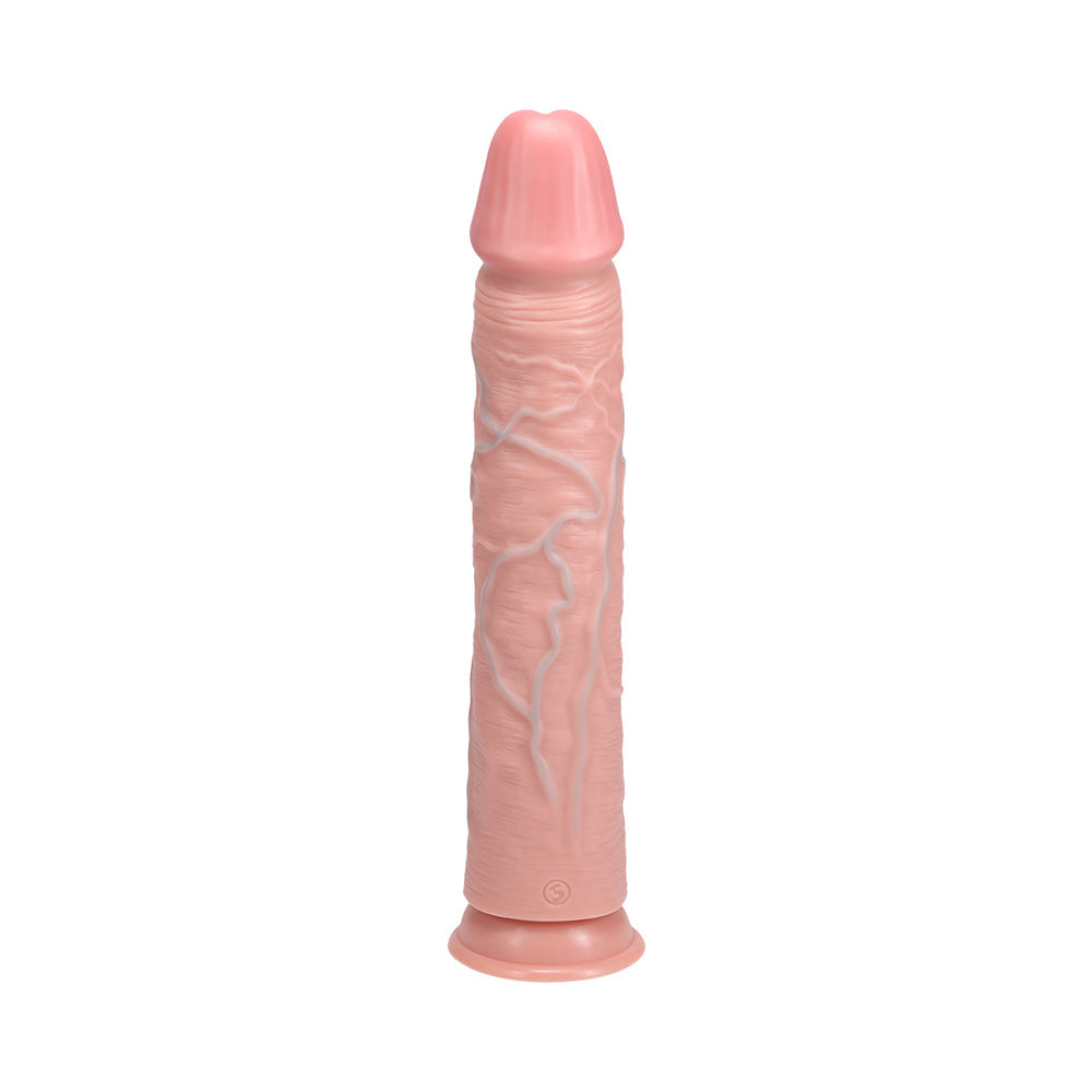 RealRock Extra Long 13 in. Dildo Beige - Zateo Joy