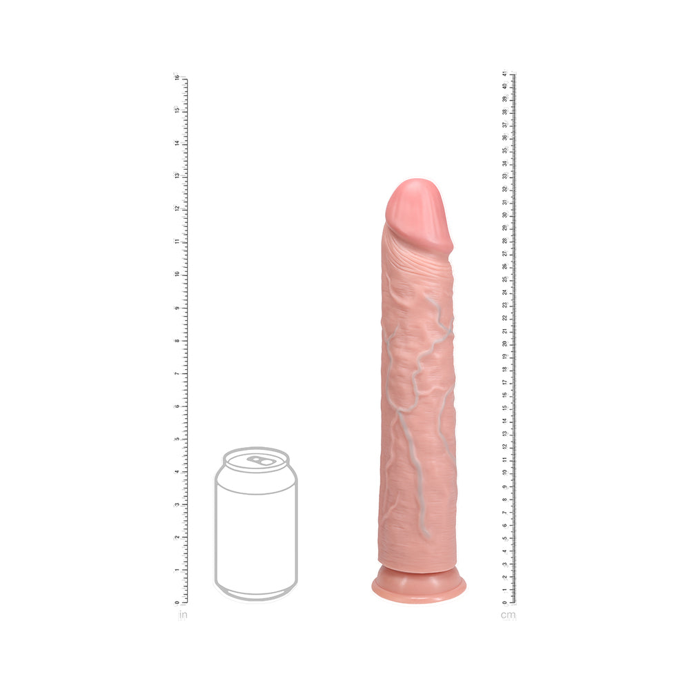 RealRock Extra Long 13 in. Dildo Beige - Zateo Joy