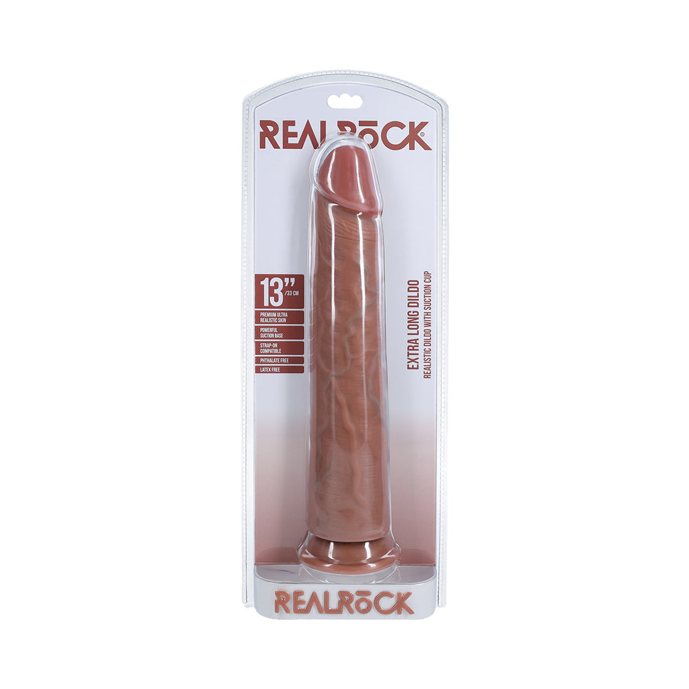 RealRock Extra Long 13 in. Dildo Tan - Zateo Joy