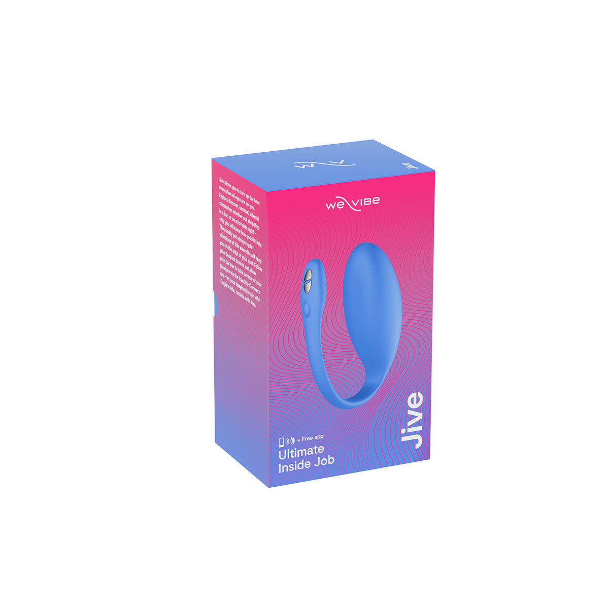 We-Vibe Jive Rechargeable Silicone Wearable Bluetooth Egg Vibrator Blue - Zateo Joy