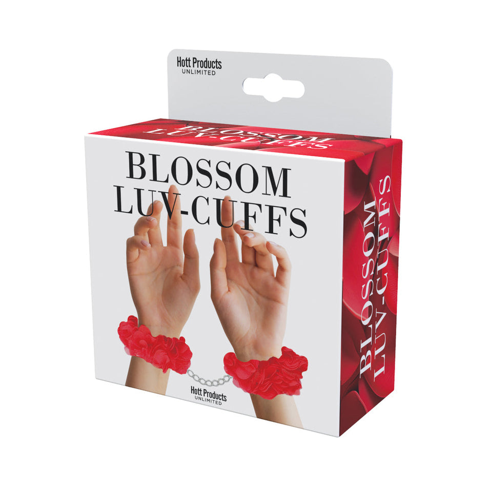 Blossom Luv Cuffs Flower Hand Cuffs Red - Zateo Joy