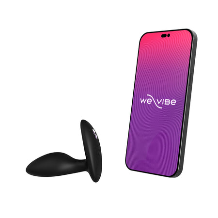 We-Vibe Ditto+ Rechargeable Remote-Controlled Silicone Vibrating Anal Plug Satin Black - Zateo Joy