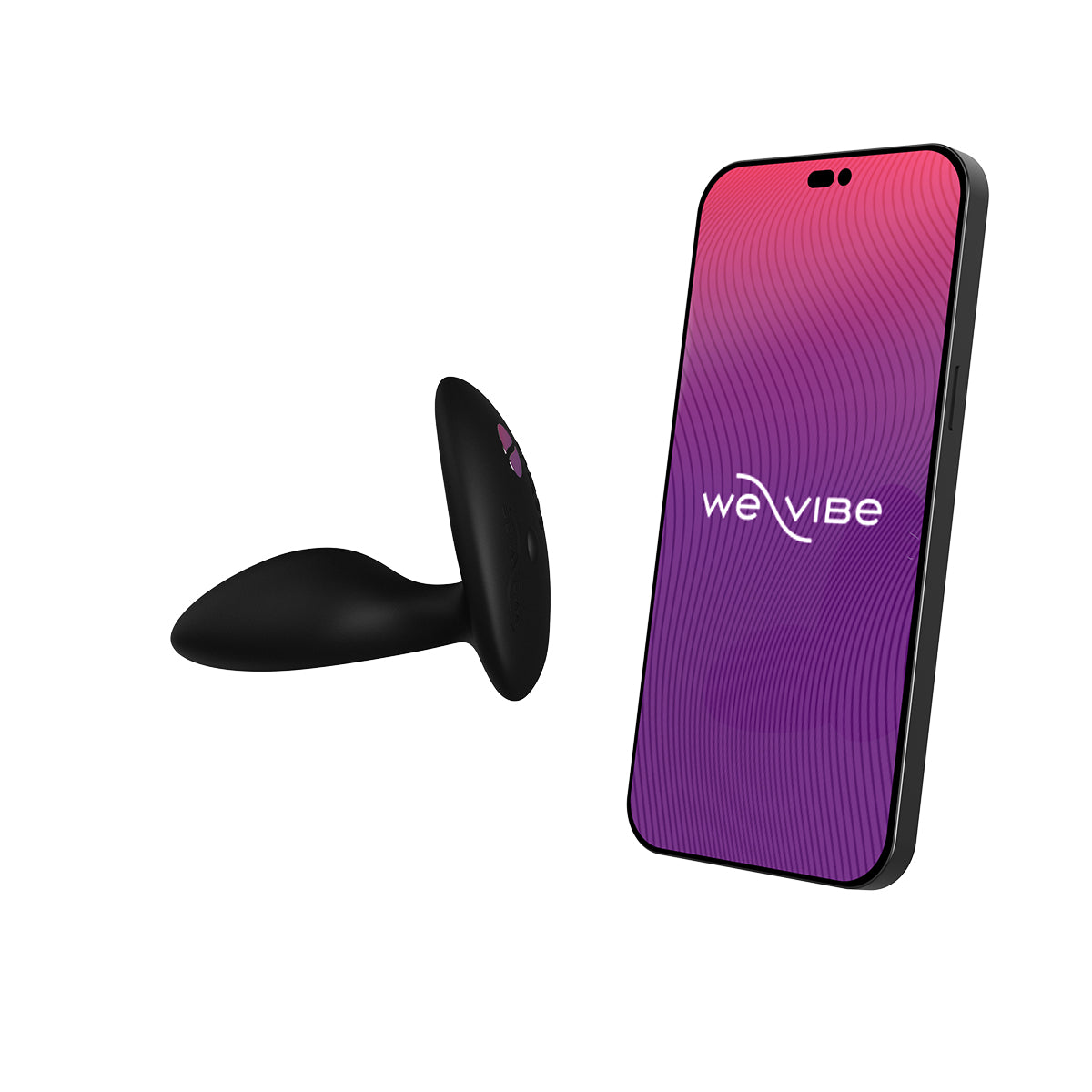 We-Vibe Ditto+ Rechargeable Remote-Controlled Silicone Vibrating Anal Plug Satin Black - Zateo Joy