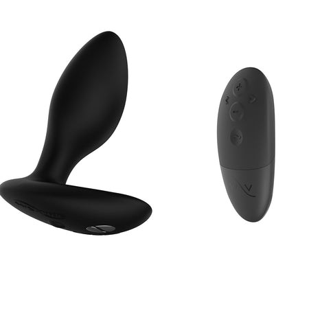 We-Vibe Ditto+ Rechargeable Remote-Controlled Silicone Vibrating Anal Plug Satin Black - Zateo Joy