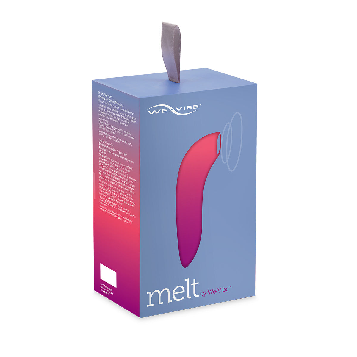 We-Vibe Melt Rechargeable Silicone Pleasure Air Clitoral Stimulator Pink - Zateo Joy