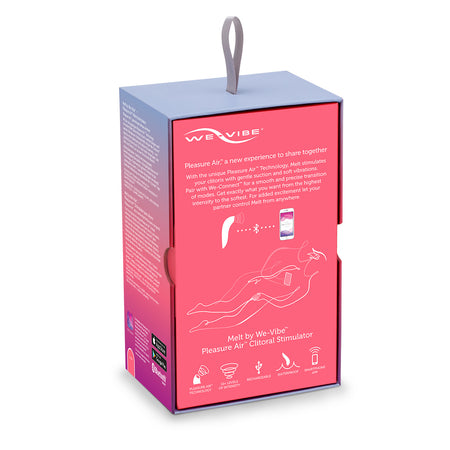 We-Vibe Melt Rechargeable Silicone Pleasure Air Clitoral Stimulator Pink - Zateo Joy