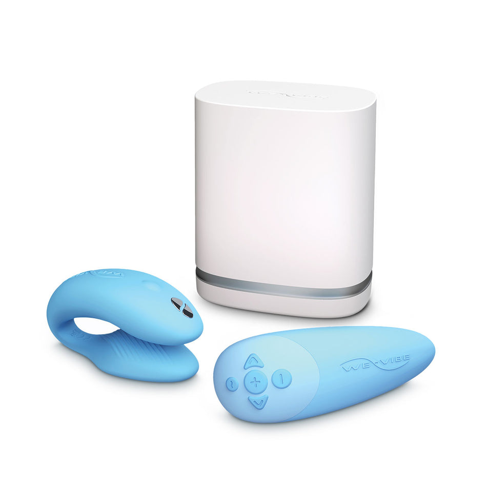 We-Vibe Chorus Rechargeable Remote-Controlled Silicone Couples Vibrator Blue - Zateo Joy