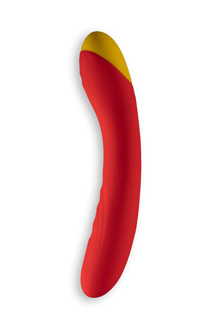 ROMP Hype Rechargeable Silicone G-Spot Vibrator Red - Zateo Joy
