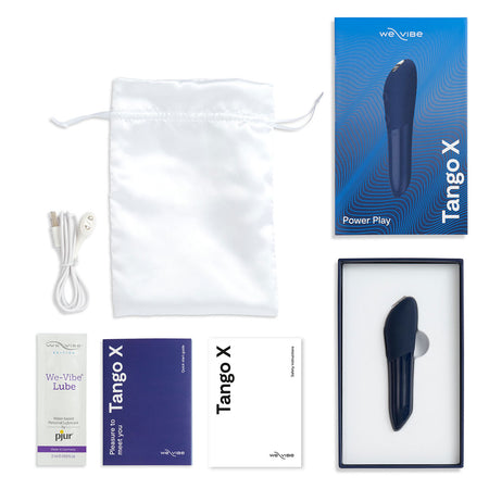 We-Vibe Tango X Rechargeable Silicone Intense Bullet Vibrator Midnight Blue - Zateo Joy