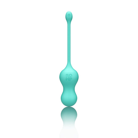 ROMP Cello Rechargeable Remote-Controlled Silicone G-Spot Egg Vibrator Light Teal - Zateo Joy