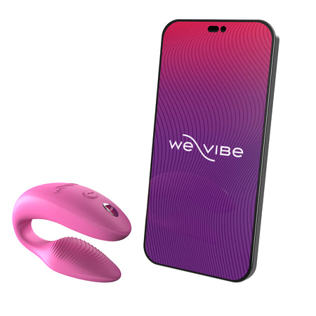 We-Vibe Sync 2 Rechargeable Silicone Couples Vibrator Rose - Zateo Joy
