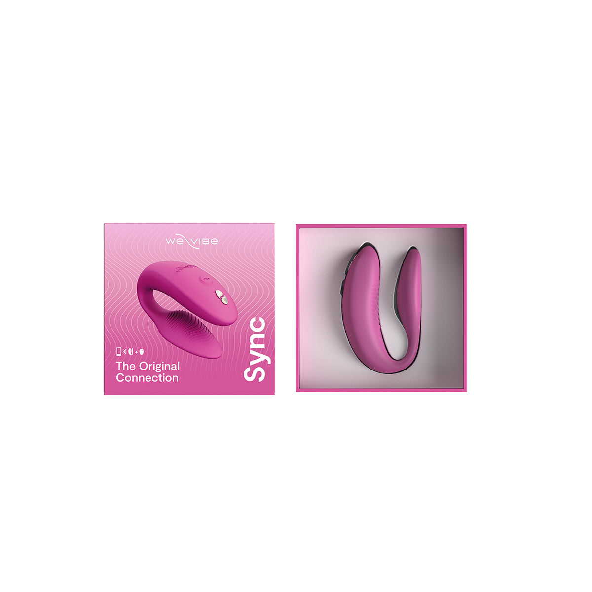 We-Vibe Sync 2 Rechargeable Silicone Couples Vibrator Rose - Zateo Joy