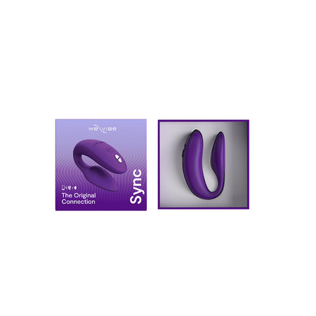 We-Vibe Sync 2 Rechargeable Silicone Couples Vibrator Purple - Zateo Joy