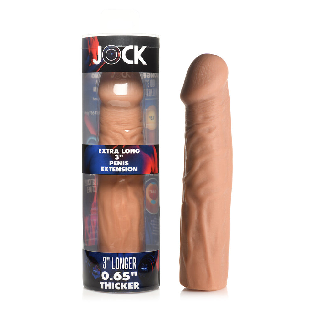 Jock Extra Long Penis Extension Sleeve 3 in. Medium - Zateo Joy