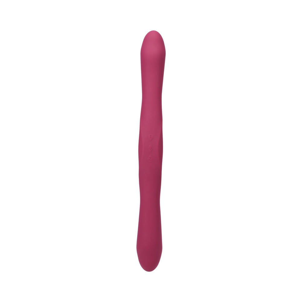 Tryst Duet Double Ended Vibrator with Wireless Remote Berry - Zateo Joy