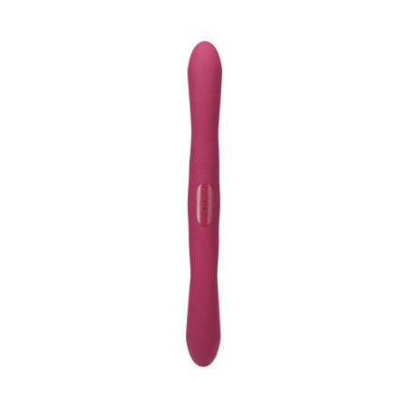 Tryst Duet Double Ended Vibrator with Wireless Remote Berry - Zateo Joy