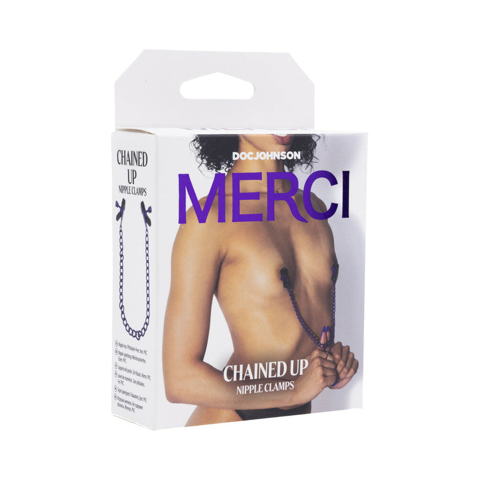 Merci Chained Up Nipple Clamps - Zateo Joy