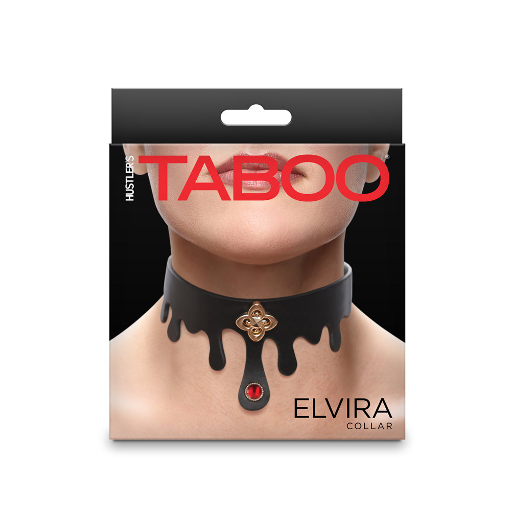 Hustler Taboo Elvira Collar Black - Zateo Joy