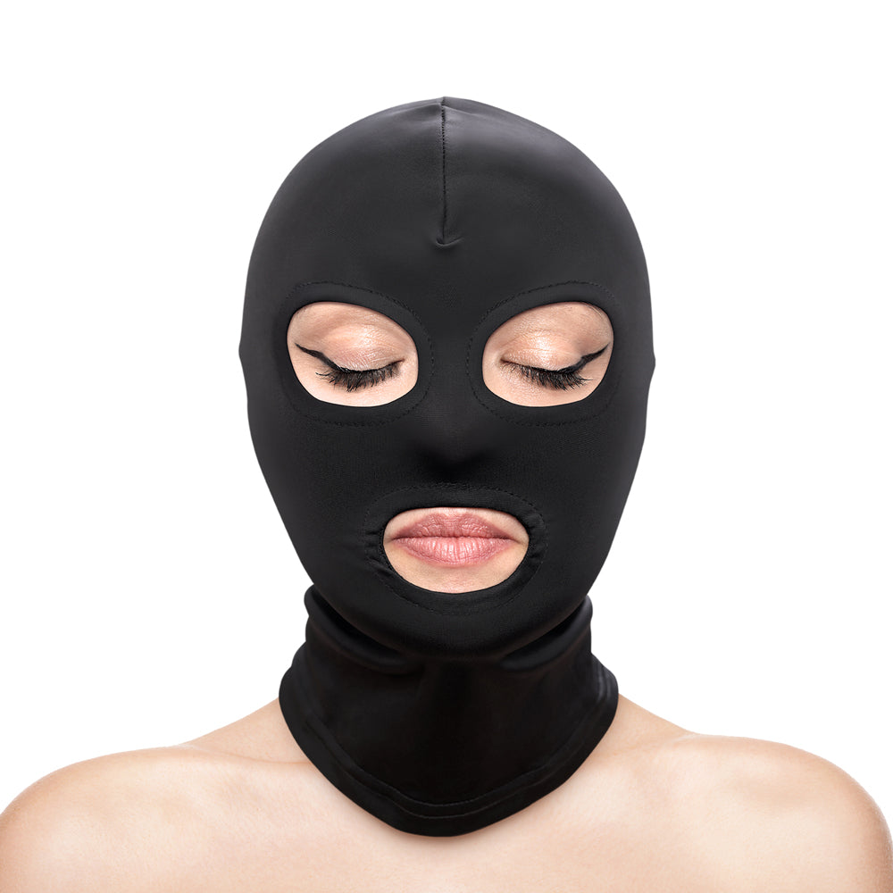 Hustler Taboo Eyes&Mouth Hood Black - Zateo Joy