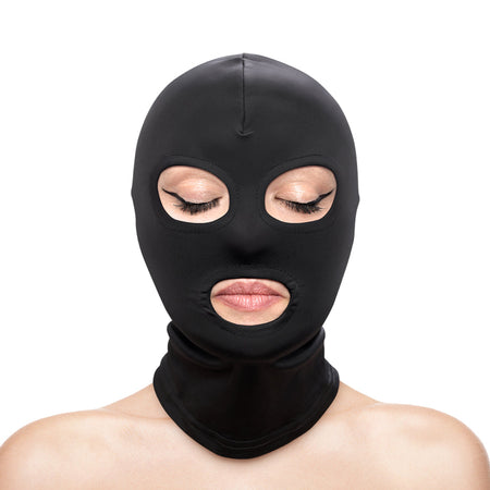 Hustler Taboo Eyes&Mouth Hood Black - Zateo Joy