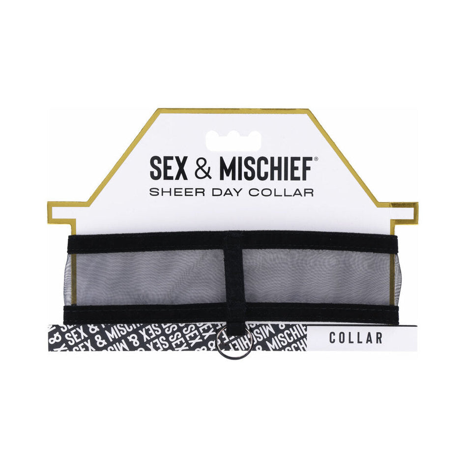 Sportsheets Sex & Mischief Sheer Day Collar - Zateo Joy