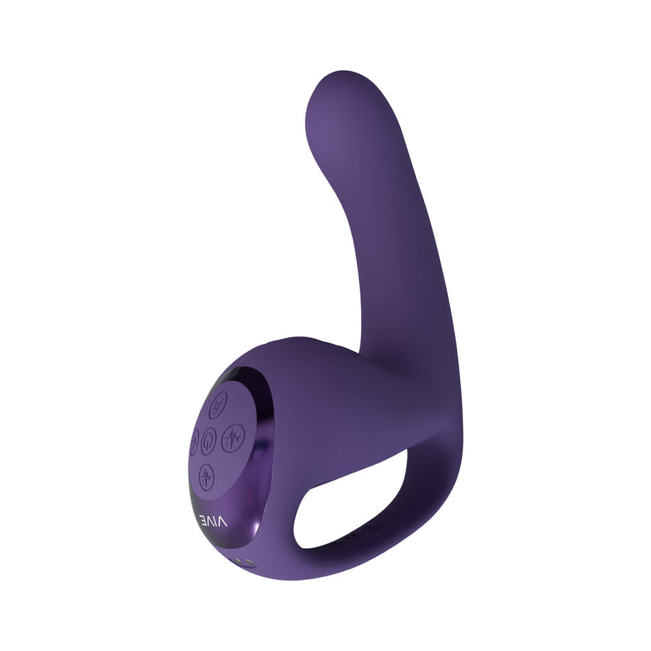 VIVE Riko Rechargeable Triple Motor Thumper with Advanced Finger Motion and Pulse Wave Stimulator Purple