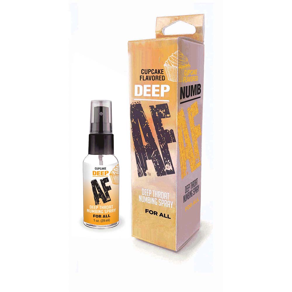 Deep AF Deep Throat Spray Cupcake 1 oz. - Zateo Joy